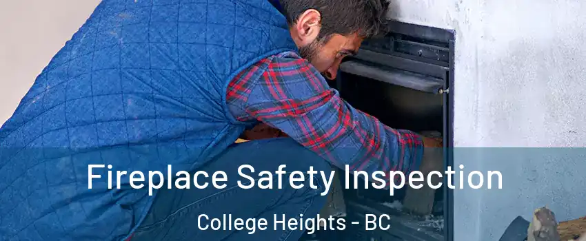 Fireplace Safety Inspection College Heights - BC