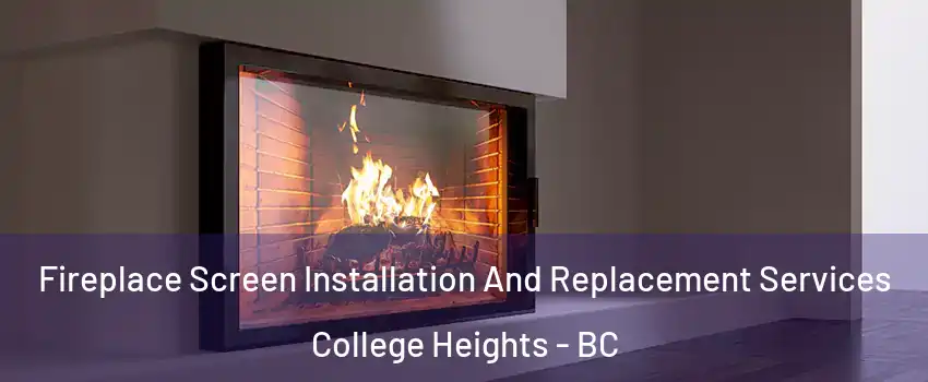 Fireplace Screen Installation And Replacement Services College Heights - BC