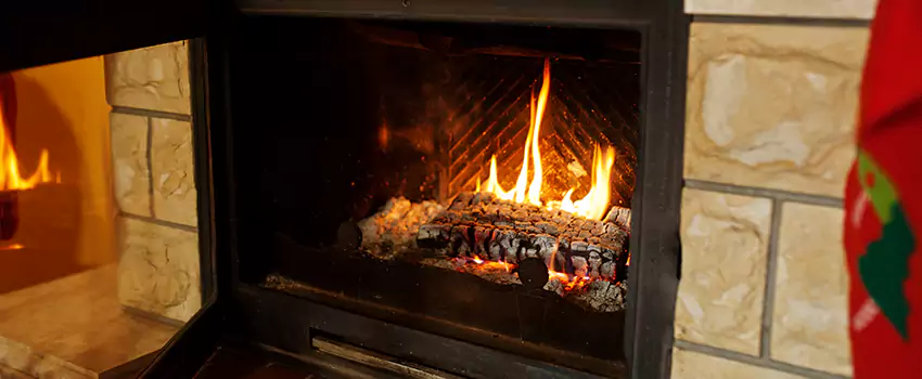 Commercial Prefabricated Fireplace Replacement in Blackburn, British Columbia