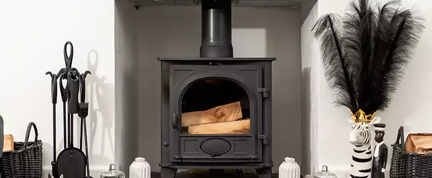 Thelin Hearth Products Providence Pellet Insert Fireplace Installation in Blackburn, BC