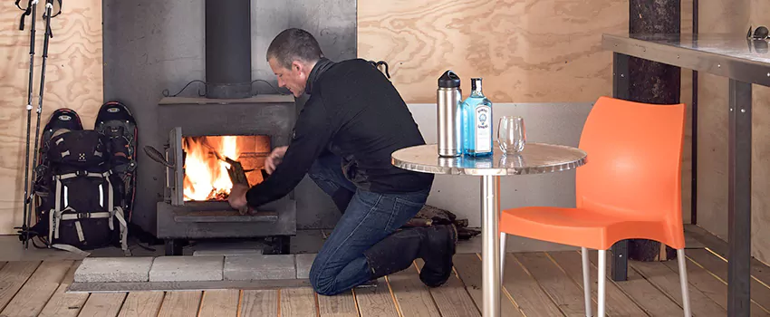 Open Hearth Wood Fireplace Installation in Blackburn, BC